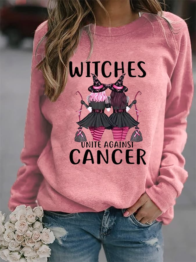Women's Witches Unite Against Cancer Sweatshirt