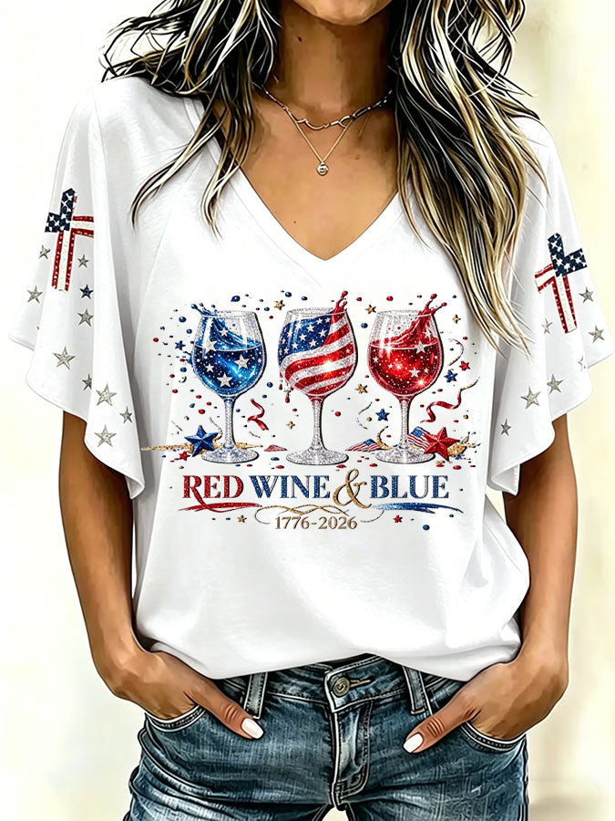 Women'S 250Th Anniversary Printed Casual Top