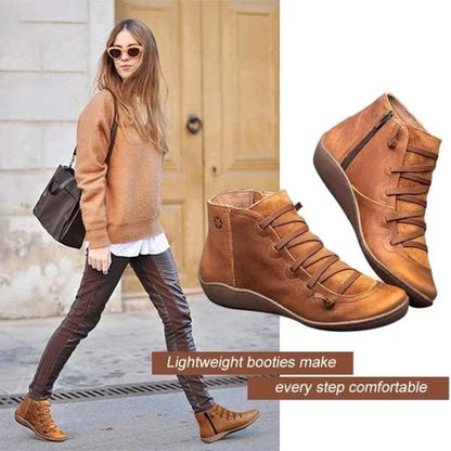 Women's Comfortable leather arch support boots