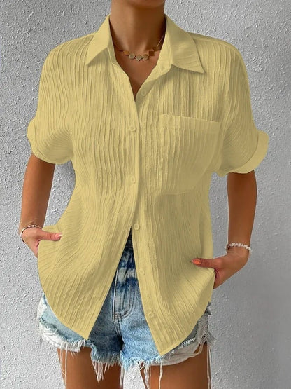 👍Mother's Day Promotion 70% OFF –2025 🌹Women's Button Placket Casual Cotton Shirt(Buy 2 Free Shipping)