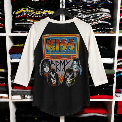 Vintage KISS Animalize Tour Raglan T-Shirt