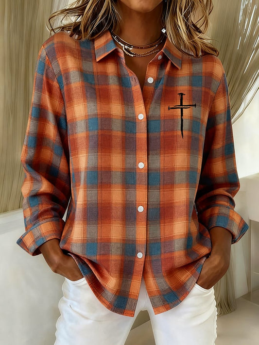 Women's Casual Retro Faith Shirt