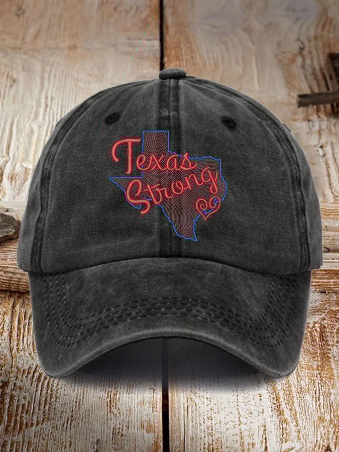 🙏💔Join us in praying for Texas.🙏Retro Texas Strong Print Baseball Cap
