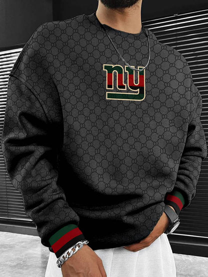 New York Giants  Men's Crew Neck Sweatshirt Black