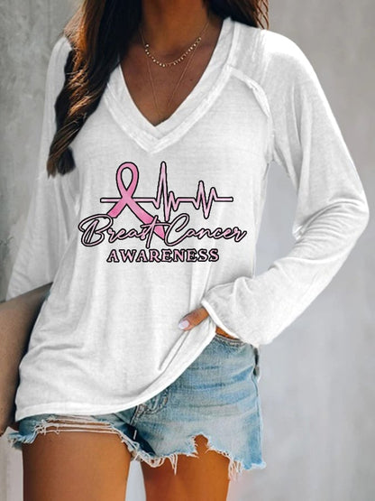 Women's Casual Printed Long Sleeve T-Shirt