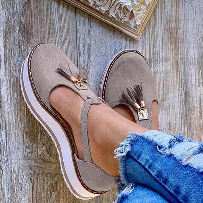 Women's Casual Mary Jane Platform Flat Soft footbed Orthopedic Arch-Support Comfort Shoes