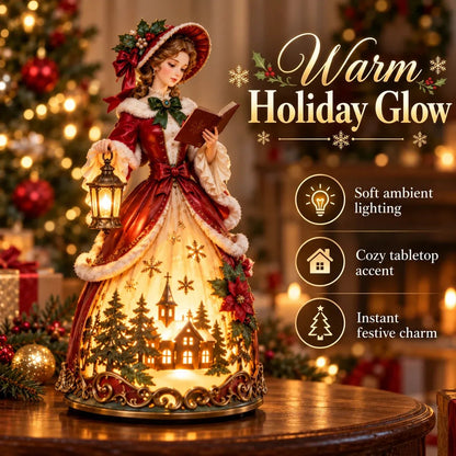 🎄 Victorian Christmas Caroler Lighted Tabletop Lamp