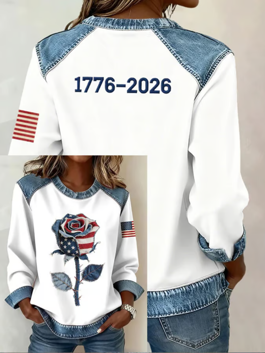 Women's 250th Anniversary Printed Long Sleeve T-shirt