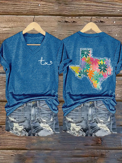 🙏💔Join us in praying for Texas.🙏Women's Texas Strong Print T-shirt