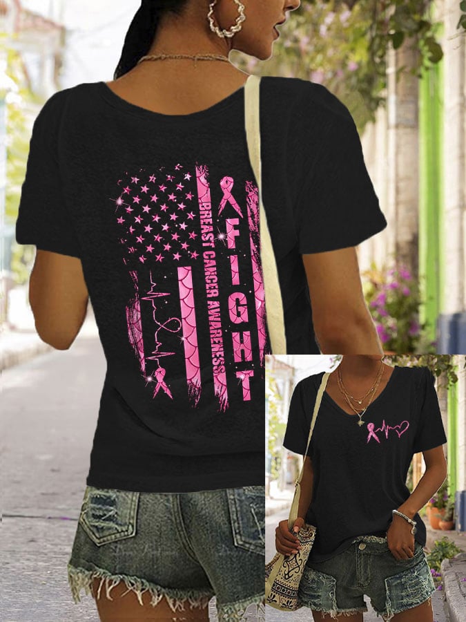 Women's Casual Printed Short Sleeve T-Shirt