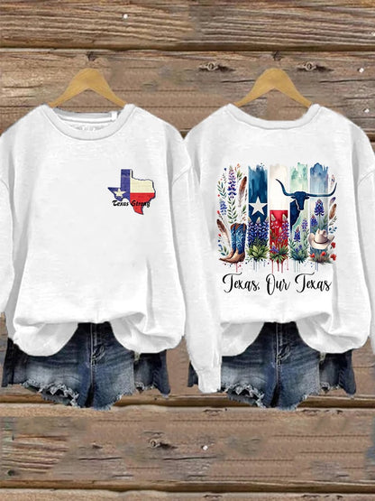 🙏💔Join us in praying for Texas.🙏Retro Texas Strong Texas Our Texas Print Sweatshirt