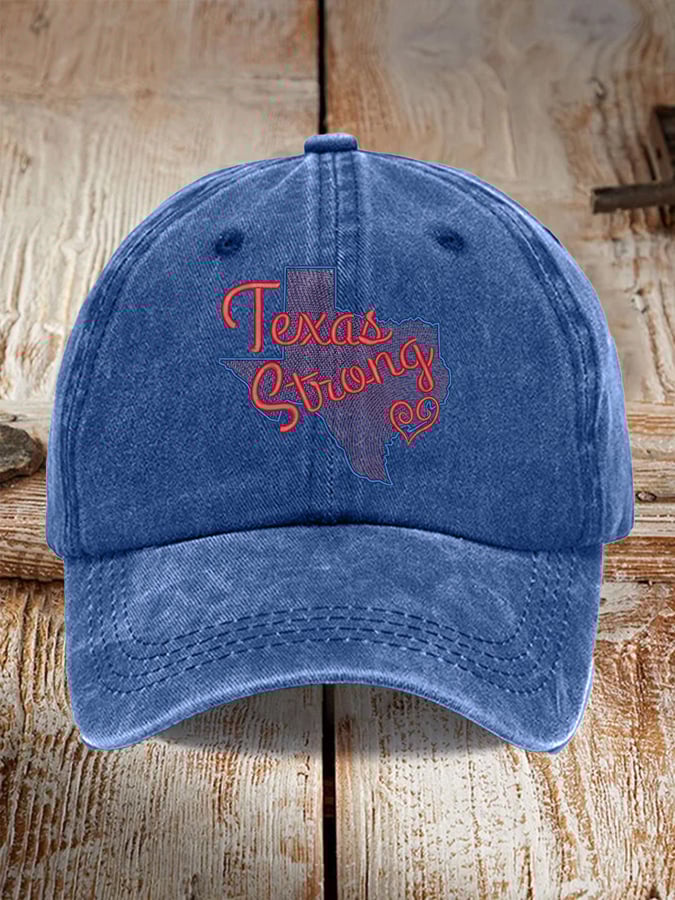 🙏💔Join us in praying for Texas.🙏Retro Texas Strong Print Baseball Cap