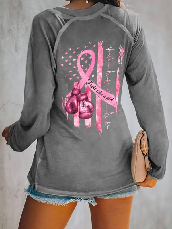 Women's Casual Printed Long Sleeve T-Shirt