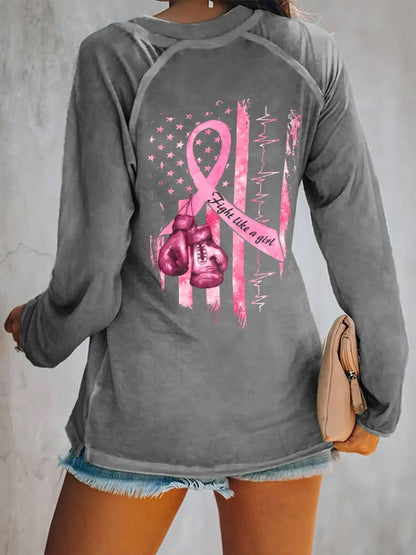 Women's Casual Printed Long Sleeve T-Shirt