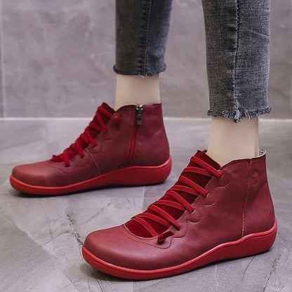 Women's Comfortable leather arch support boots