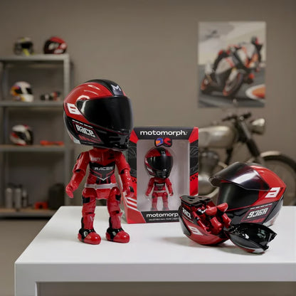 🏍️ MotoMorph™ Transforming Motorcycle Helmet to Action Figure