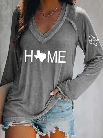 🙏💔Join us in praying for Texas.🙏Women's Texas Home Print T-Shirt