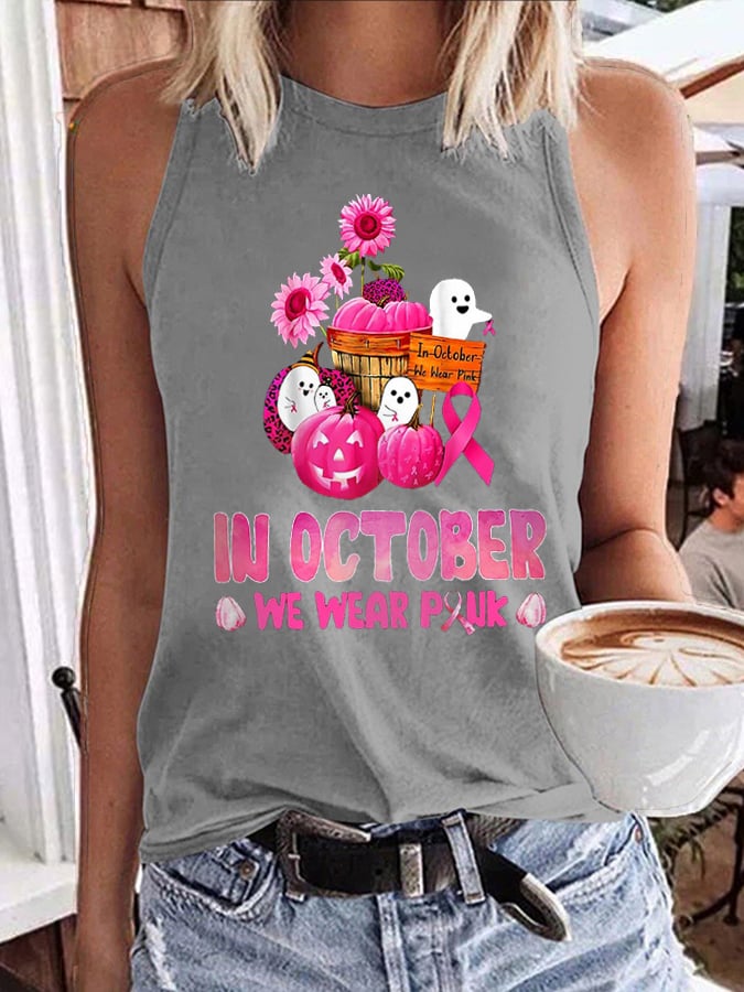 Women's In October We Wear Pink Tank Top