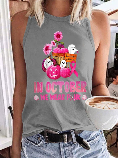 Women's In October We Wear Pink Tank Top