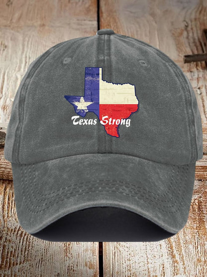 🙏💔Join us in praying for Texas.🙏Retro Texas Strong Print Baseball Cap
