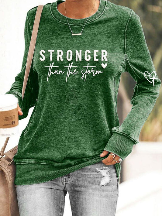 Women's Faith Printed Casual Sweatshirt