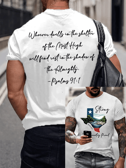 🙏💔Join us in praying for Texas.🙏Men's Texas Strong Printed Casual T-Shirt