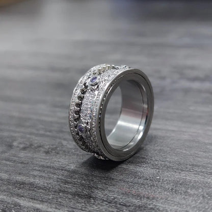 🔥925 Sterling Silver Personalized Stress Reducing Rotatable Gear Ring