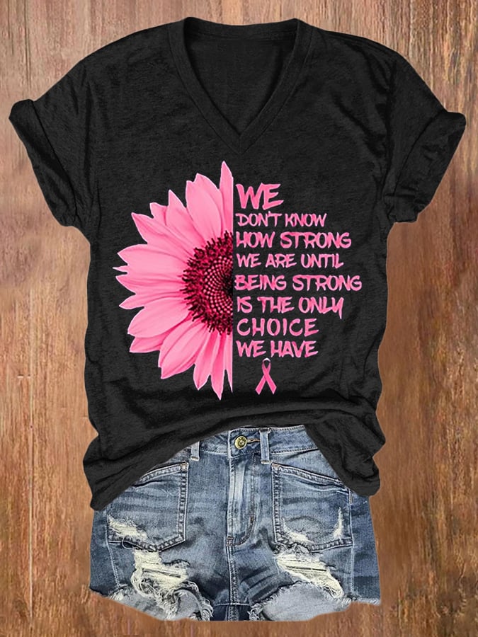 Breast Cancer Women's Printed T-Shirt