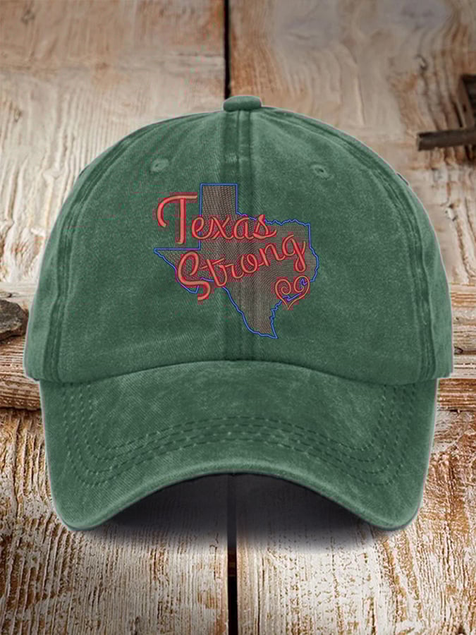 🙏💔Join us in praying for Texas.🙏Retro Texas Strong Print Baseball Cap