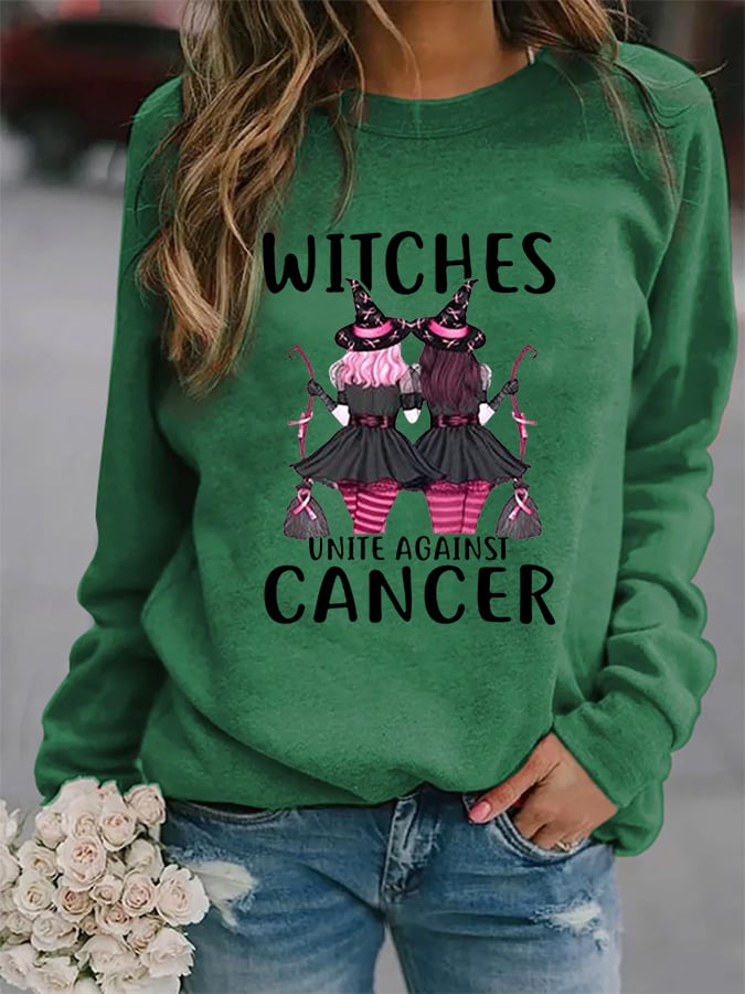 Women's Witches Unite Against Cancer Sweatshirt
