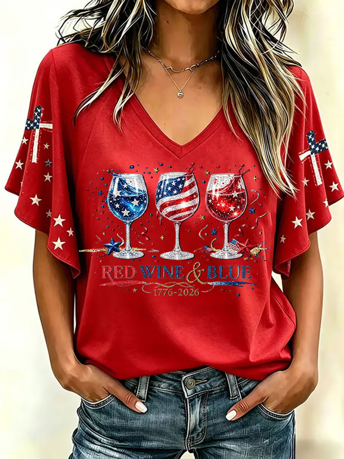 Women'S 250Th Anniversary Printed Casual Top