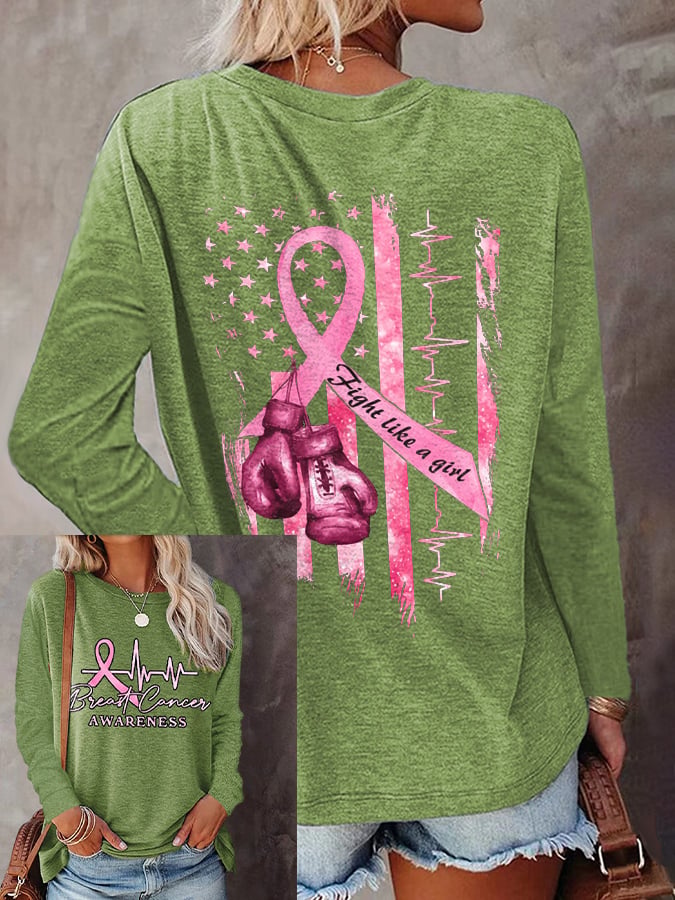 Women's Casual Printed Long Sleeve T-Shirt