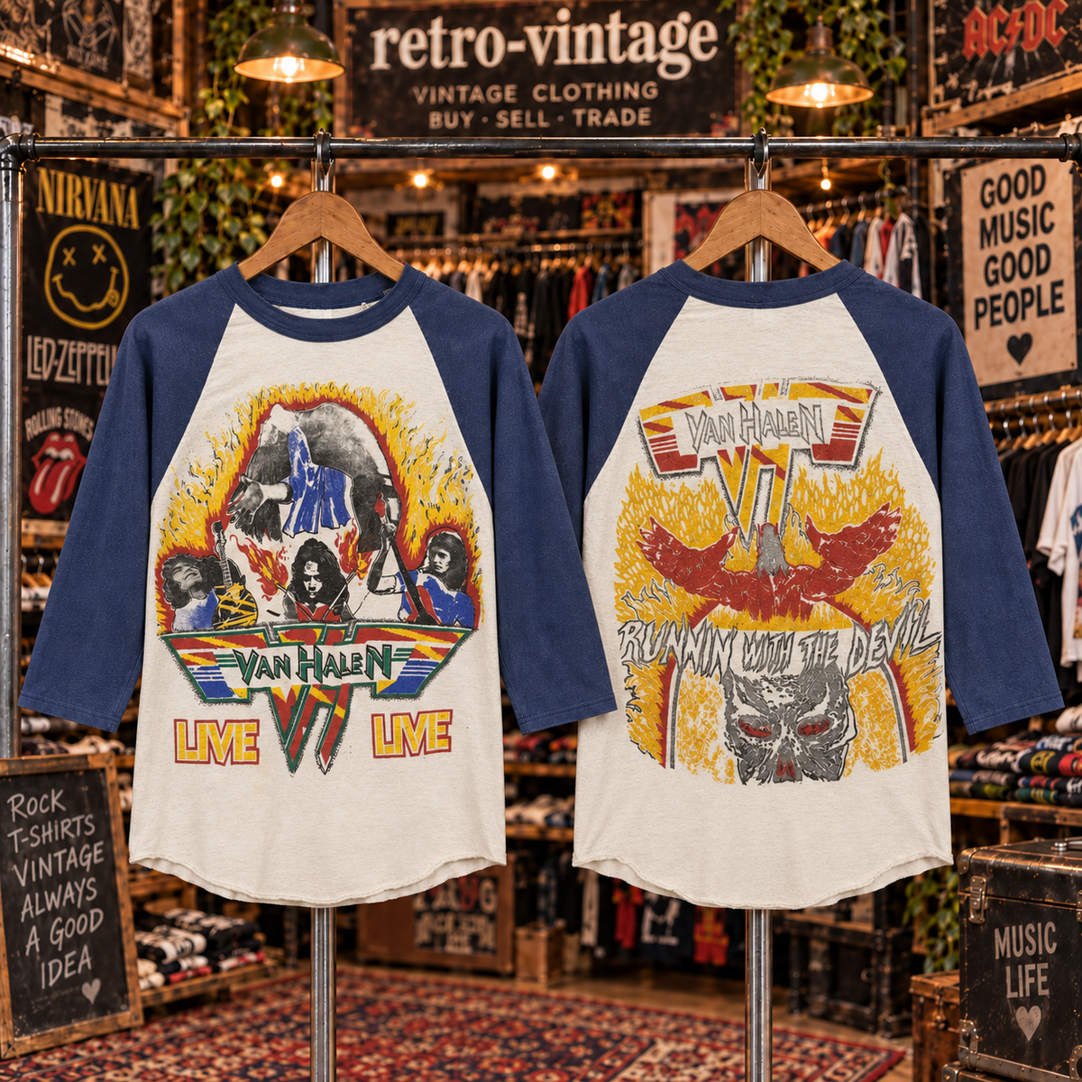 Vintage Van Halen Raglan T-Shirt