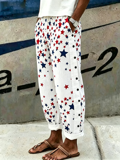 Women'S Flag Printed Casual Pants