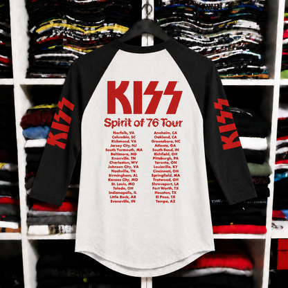 Vintage KISS Animalize Tour Raglan T-Shirt