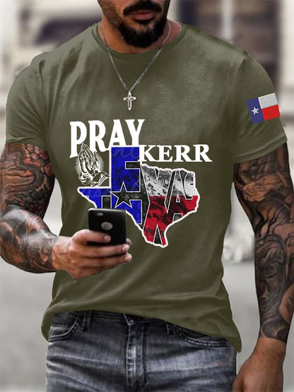🙏💔Join us in praying for Texas.🙏Men's Texas Strong Print T-Shirt
