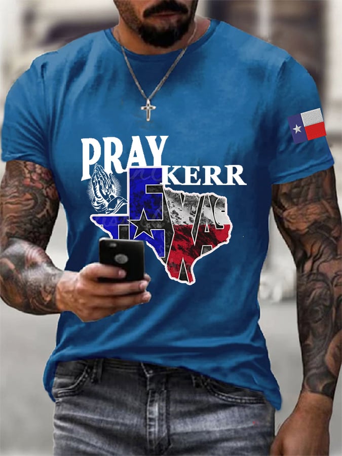 🙏💔Join us in praying for Texas.🙏Men's Texas Strong Print T-Shirt