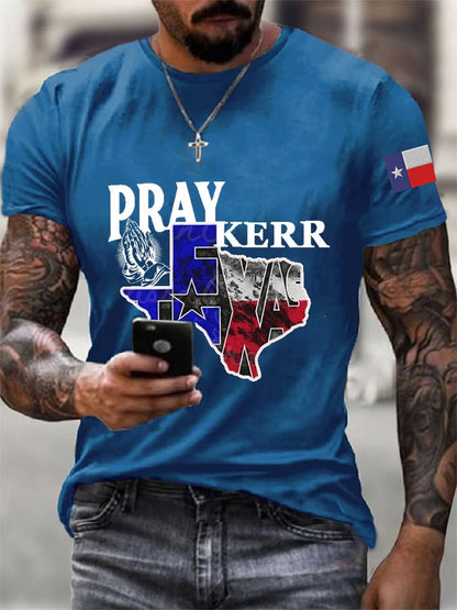 🙏💔Join us in praying for Texas.🙏Men's Texas Strong Print T-Shirt