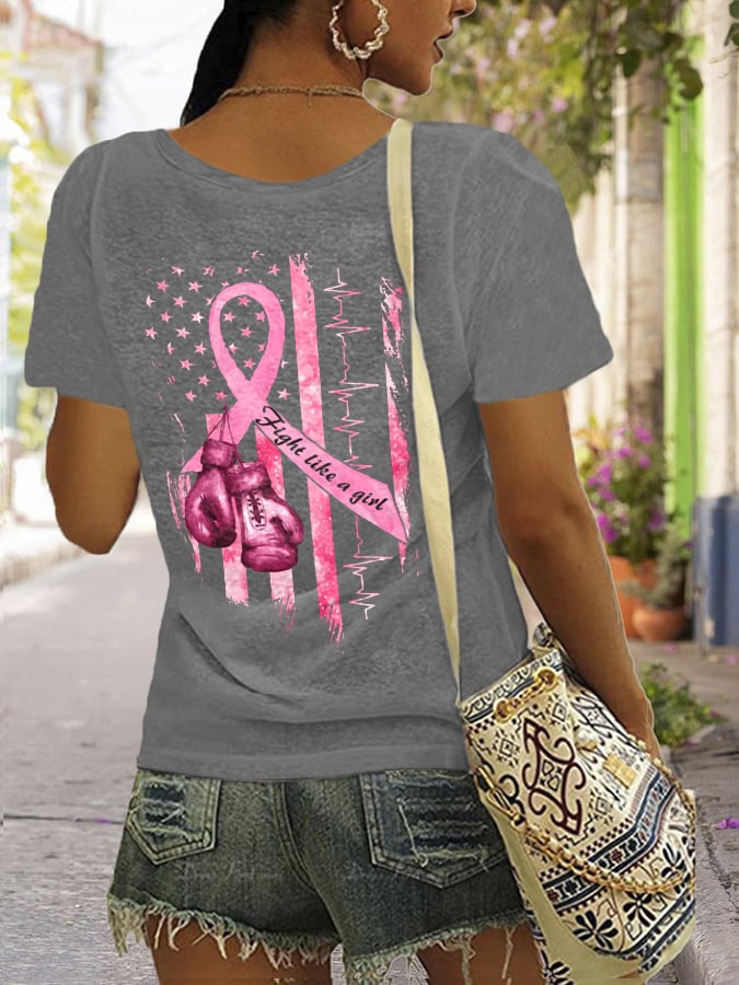 Women's Casual Printed Short Sleeve T-Shirt