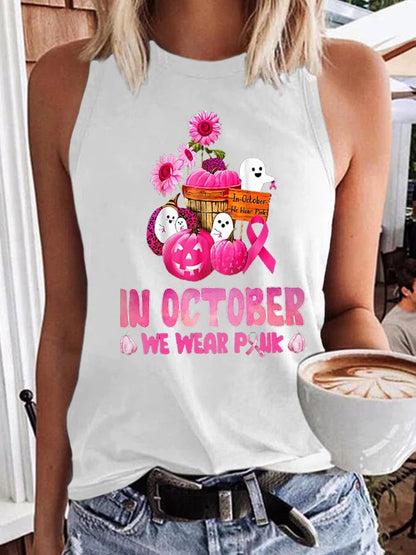 Women's In October We Wear Pink Tank Top