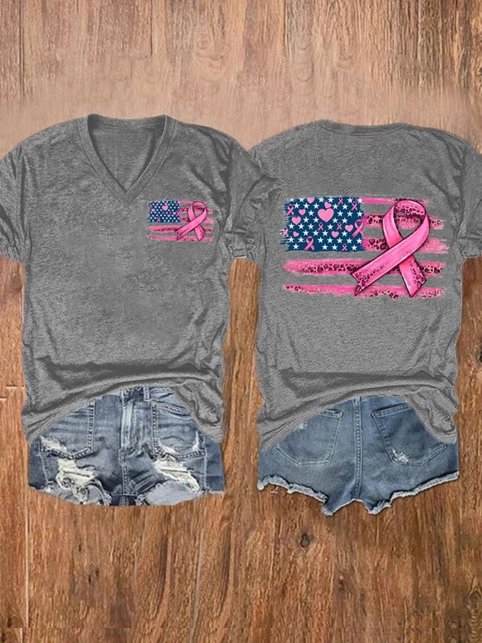 Breast Cancer Women's Printed T-Shirt