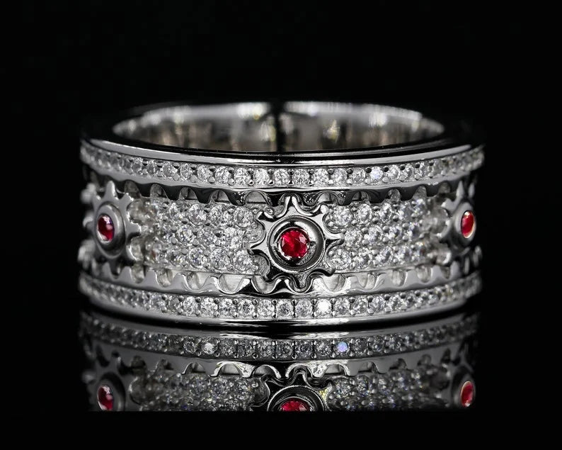 🔥925 Sterling Silver Personalized Stress Reducing Rotatable Gear Ring