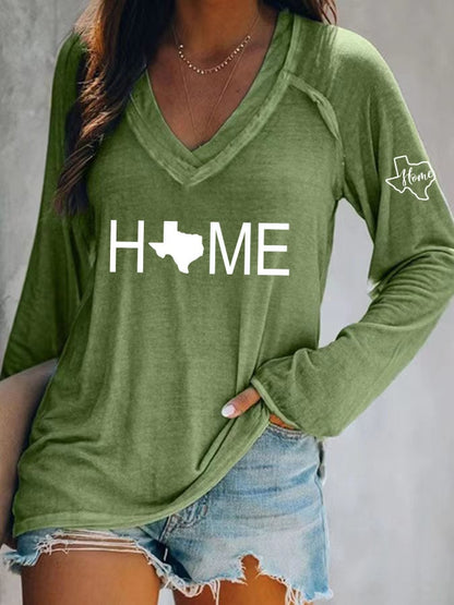 🙏💔Join us in praying for Texas.🙏Women's Texas Home Print T-Shirt