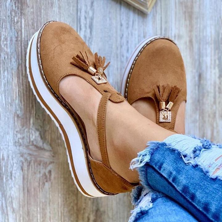 Women's Casual Mary Jane Platform Flat Soft footbed Orthopedic Arch-Support Comfort Shoes