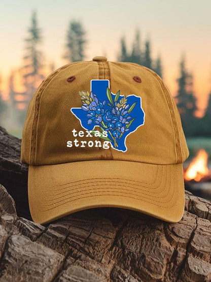 🙏💔Join us in praying for Texas.🙏Unisex Texas Strong Bluebonnet Print Baseball Cap