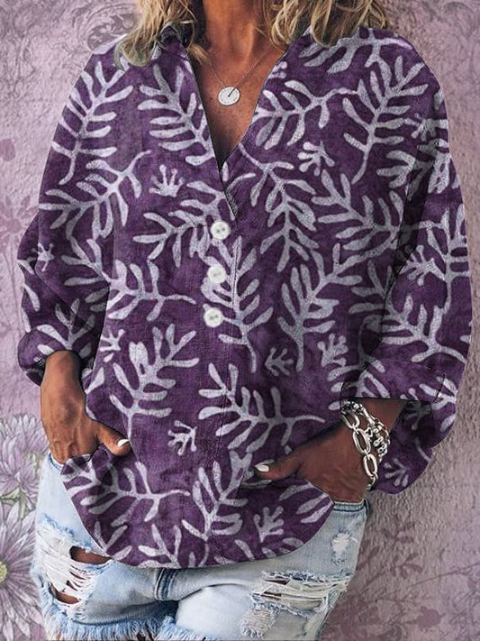 Women's Alzheimer's Floral Print T-Shirt