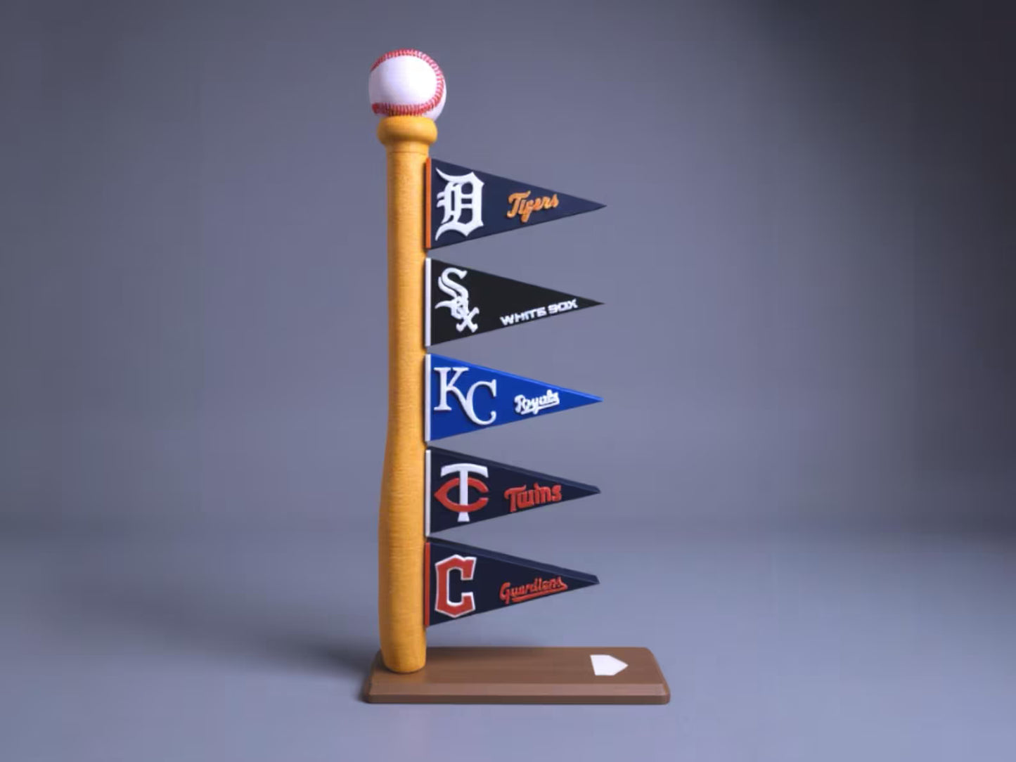 MLB indoor baseball flag display