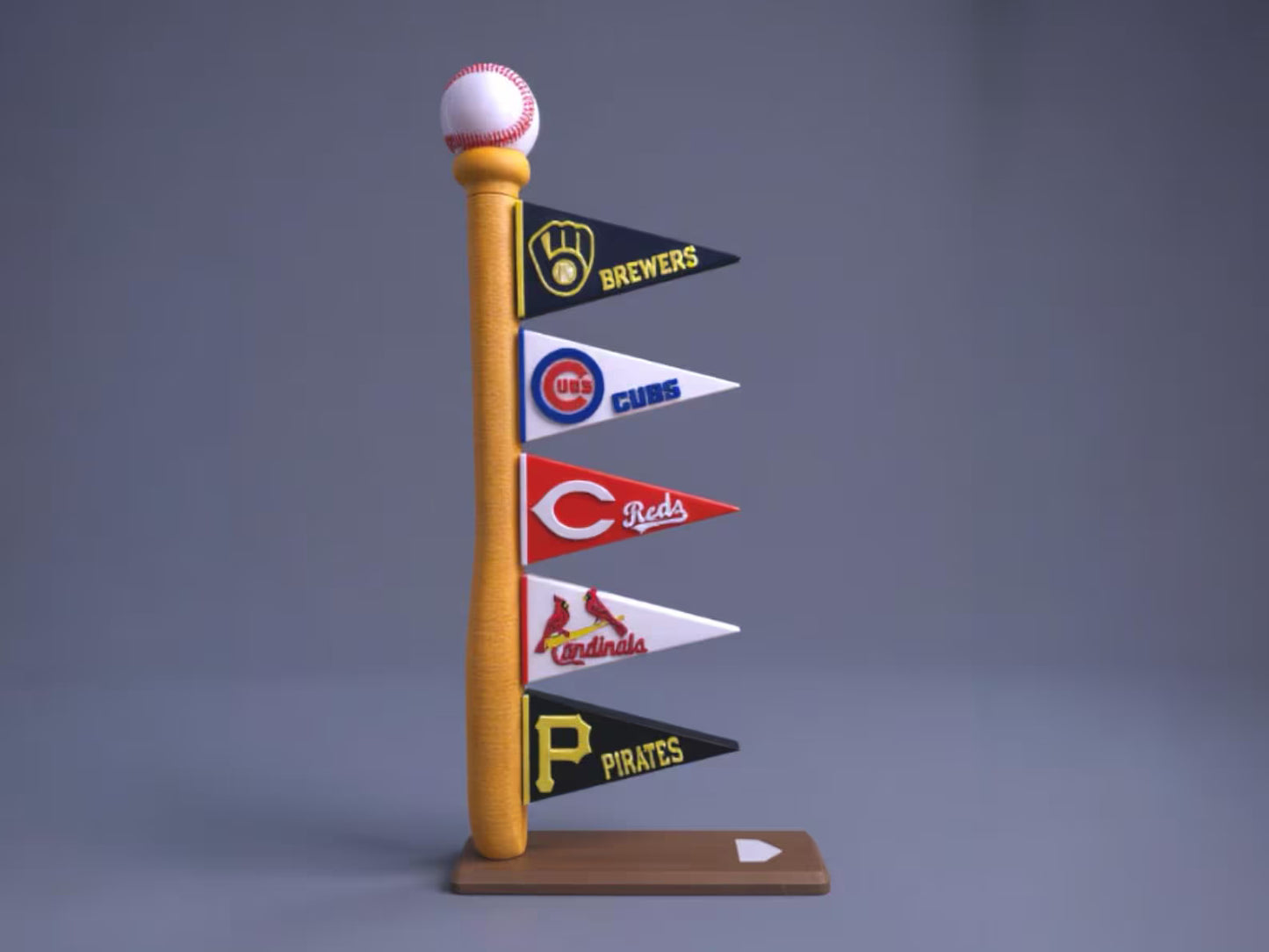 MLB indoor baseball flag display
