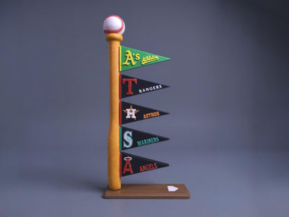 MLB indoor baseball flag display