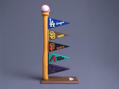 MLB indoor baseball flag display